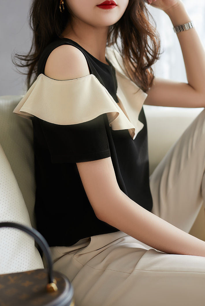 【Tops】新入荷肩見せブラウス W11611