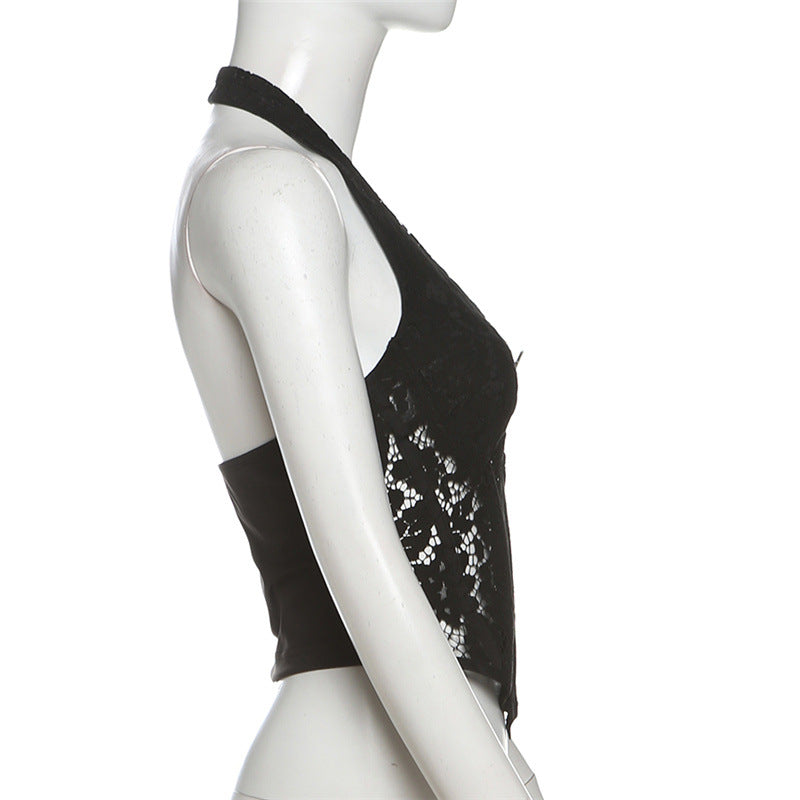 【Tops】人気ホルターネックベスト T01227