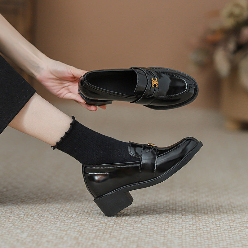 【Shoes】5cmヒールローファーシューズ Z7444