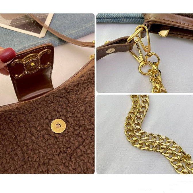 【雑貨】ラムウールショルダーバッグ W13868