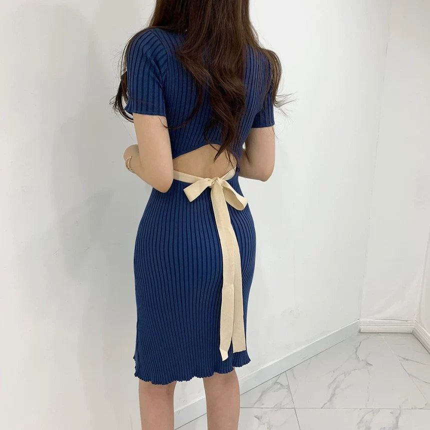【Dress】新入荷~透かし彫りワンピース W11066