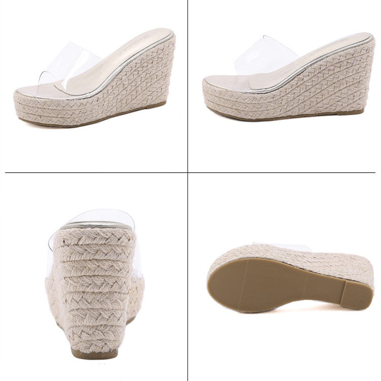 【Shoes】厚底スリッパ W12013