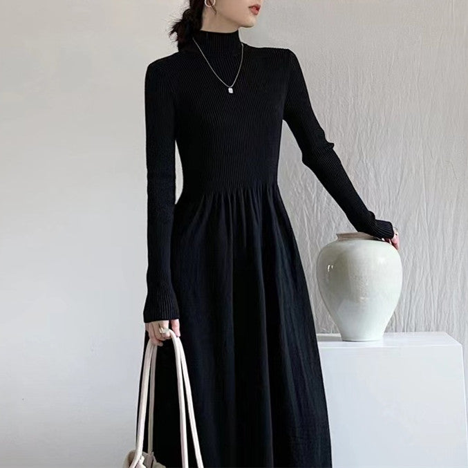 【Dress】シンプルニットワンピース W9440
