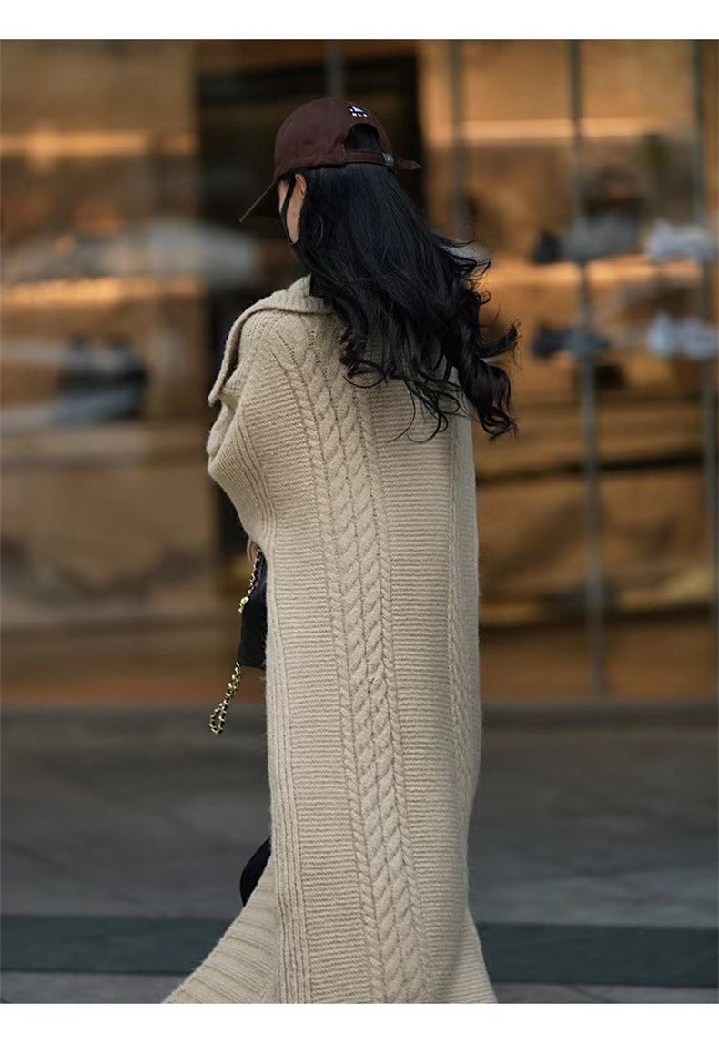 【Outer】春秋ロング丈カーディガン W13727