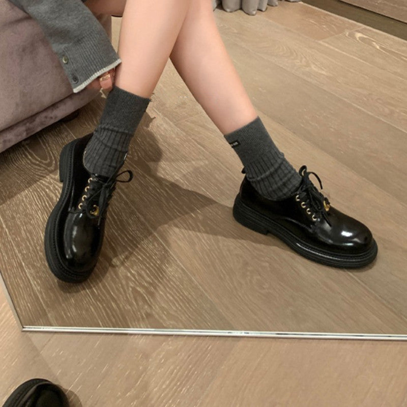 【Shoes】PUフラットシューズ W12066