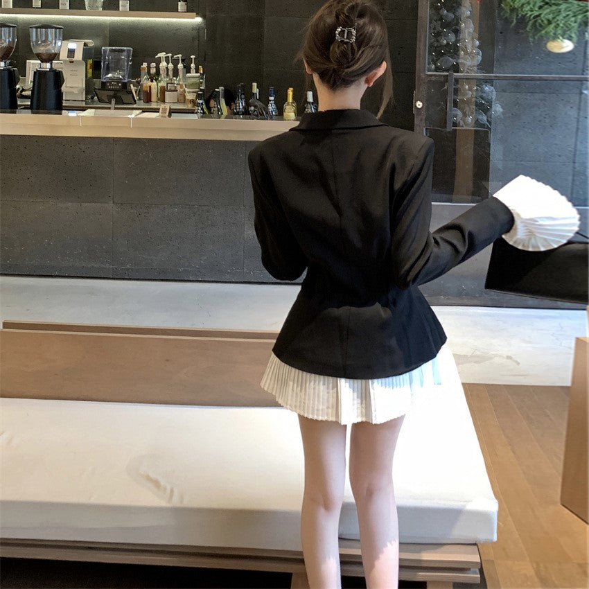 【Dress】配色スーツワンピース Z7485