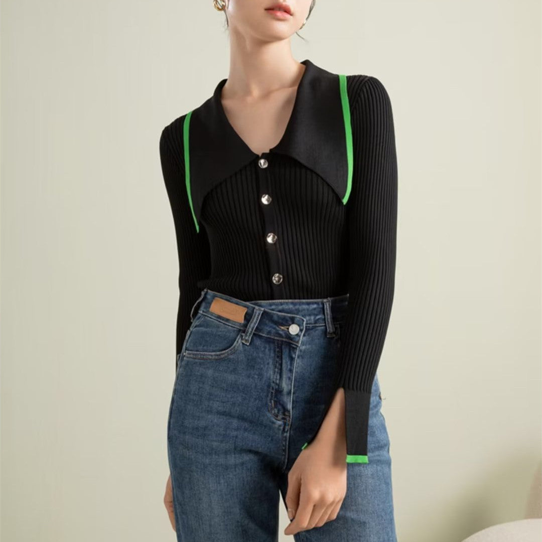 【Tops】オフィス通勤ニット W13734