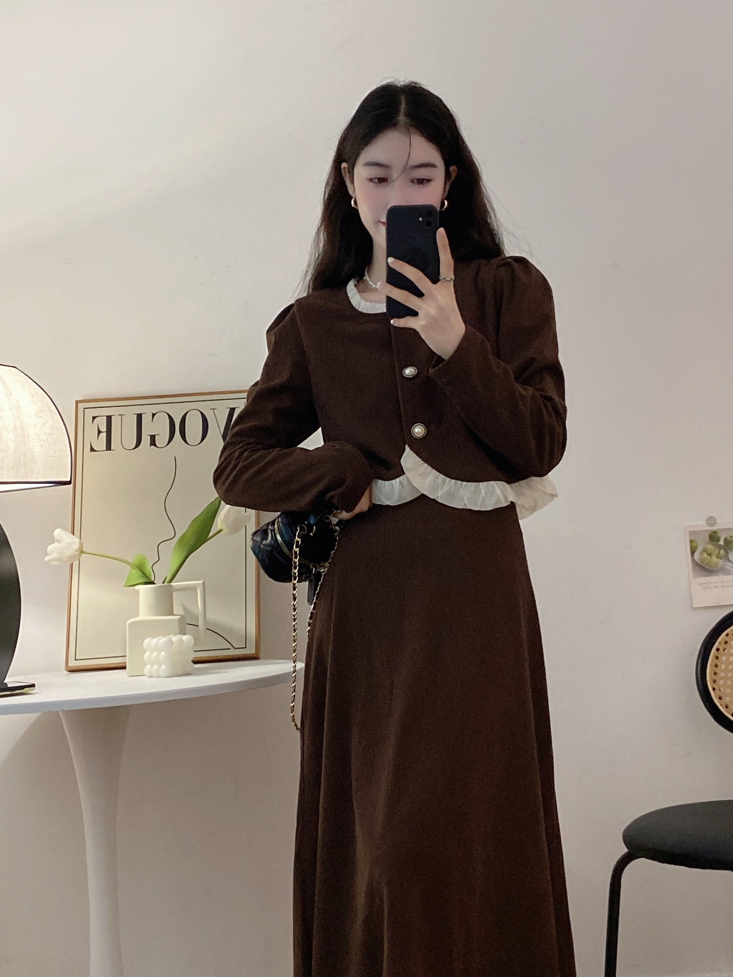 【Set】ジャケット+スカート 2点セット Z8198