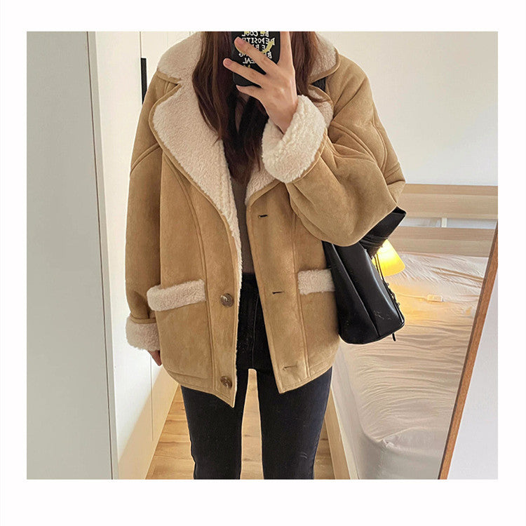 【Outer】冬温かい厚手コート W14249
