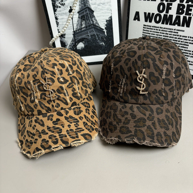 【雑貨】ヒョウ柄ベースボールキャップ T01148