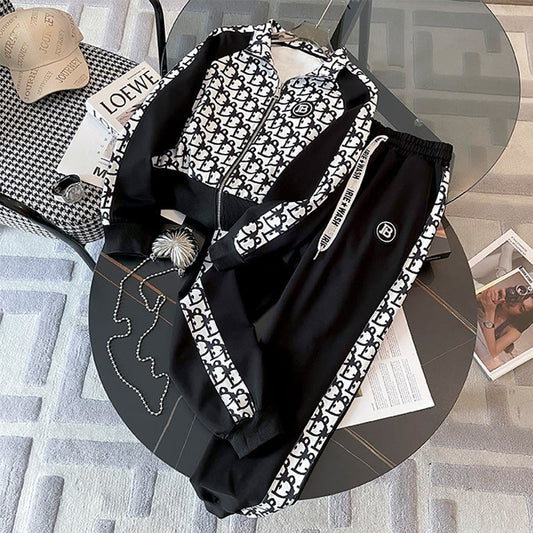 【Set】英文字2点セット ジャケット + パンツ  Z-6452