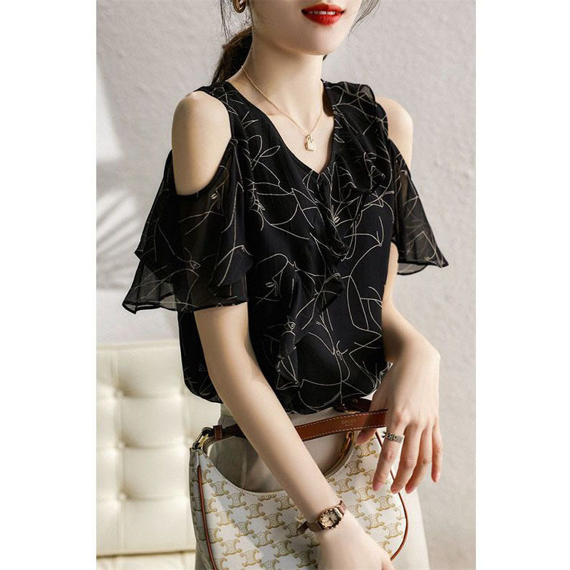 【Tops】肩見せブラウス W11763