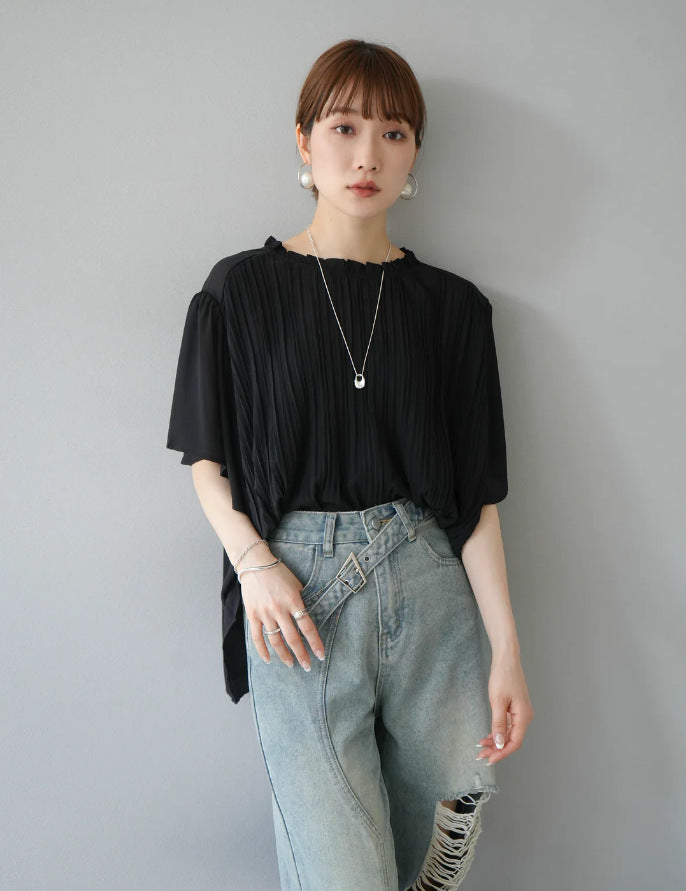 【Tops】夏ぴったり薄いTシャツ T01681