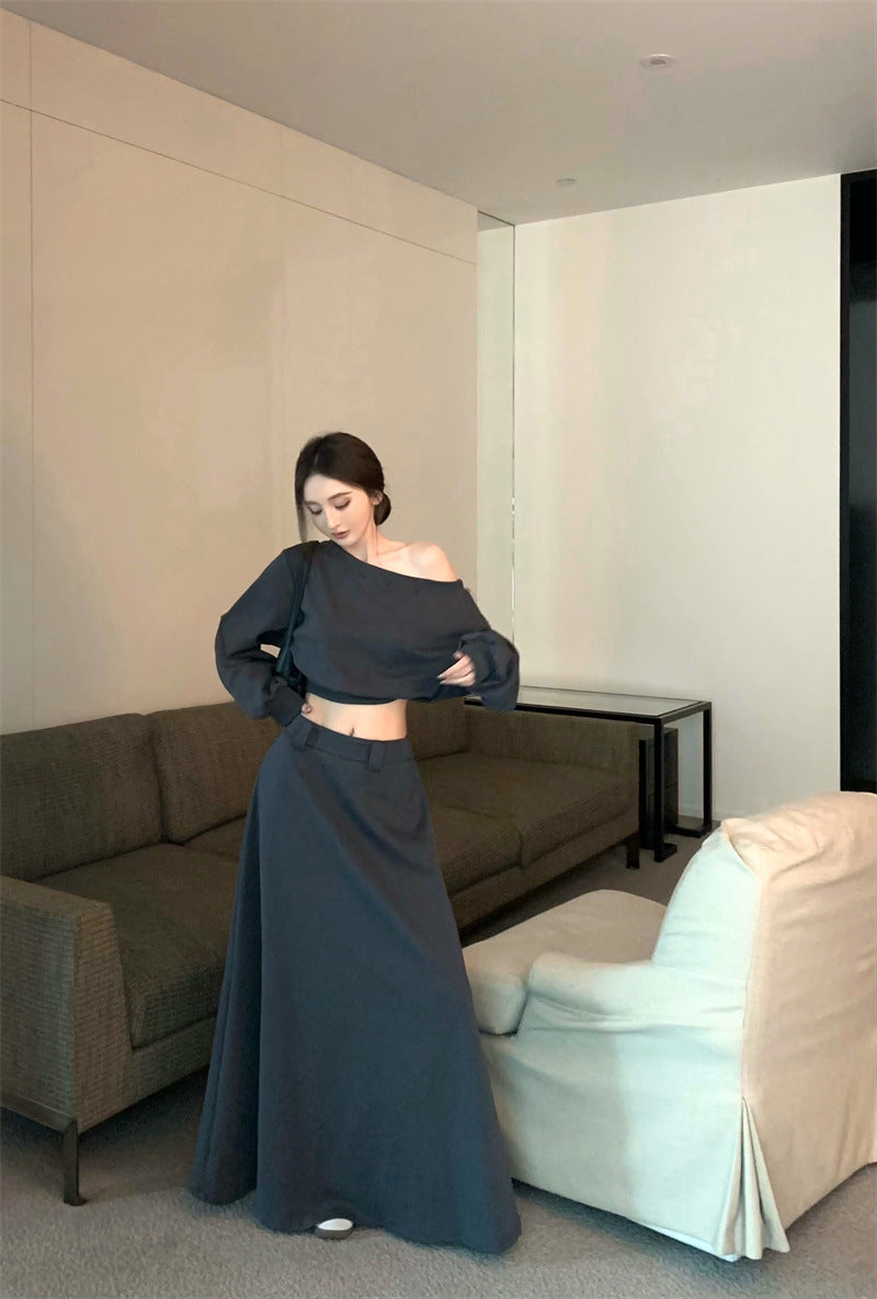 【Set】パーカー+スカート セット Z8101