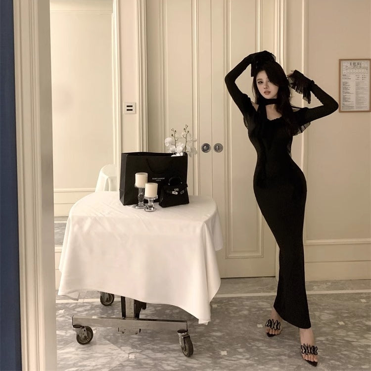 【Dress】チュールドッキングワンピース T01211