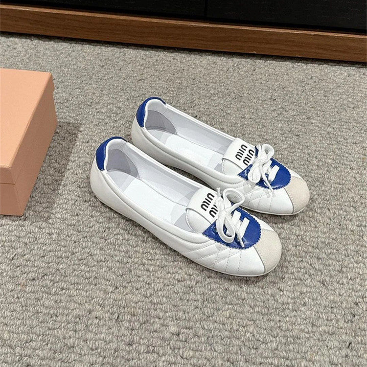 【Shoes】PUフラットシューズ W12758
