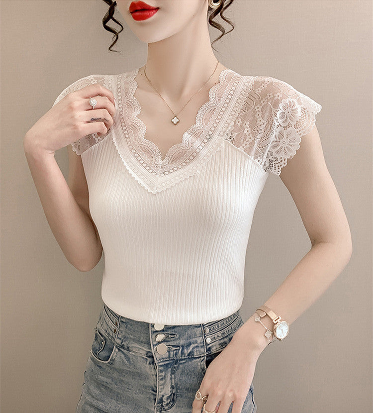 【Tops】レース切り替えタンクトップ W11613