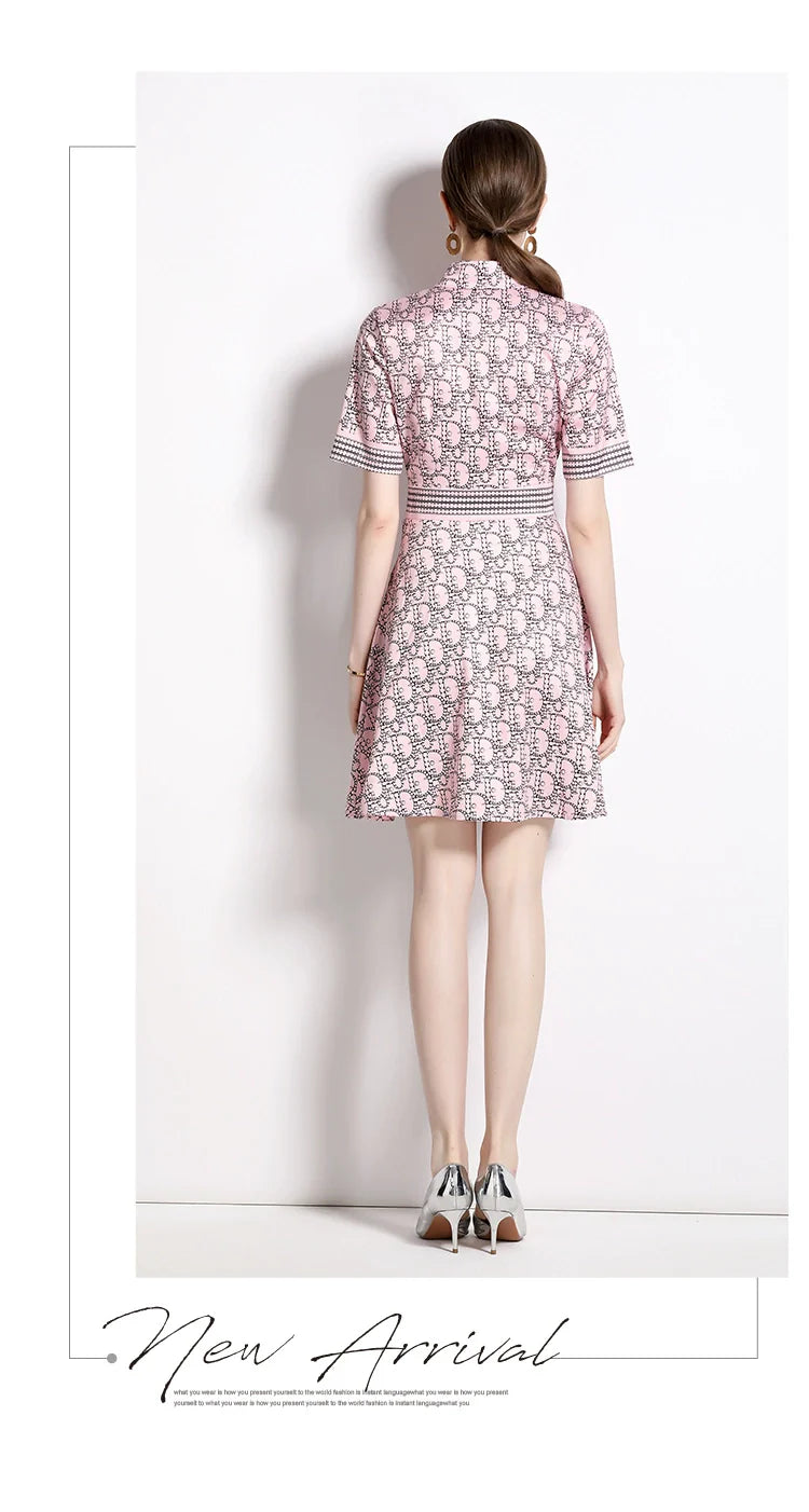 【Dress】新入荷~半袖シャツワンピース W10678