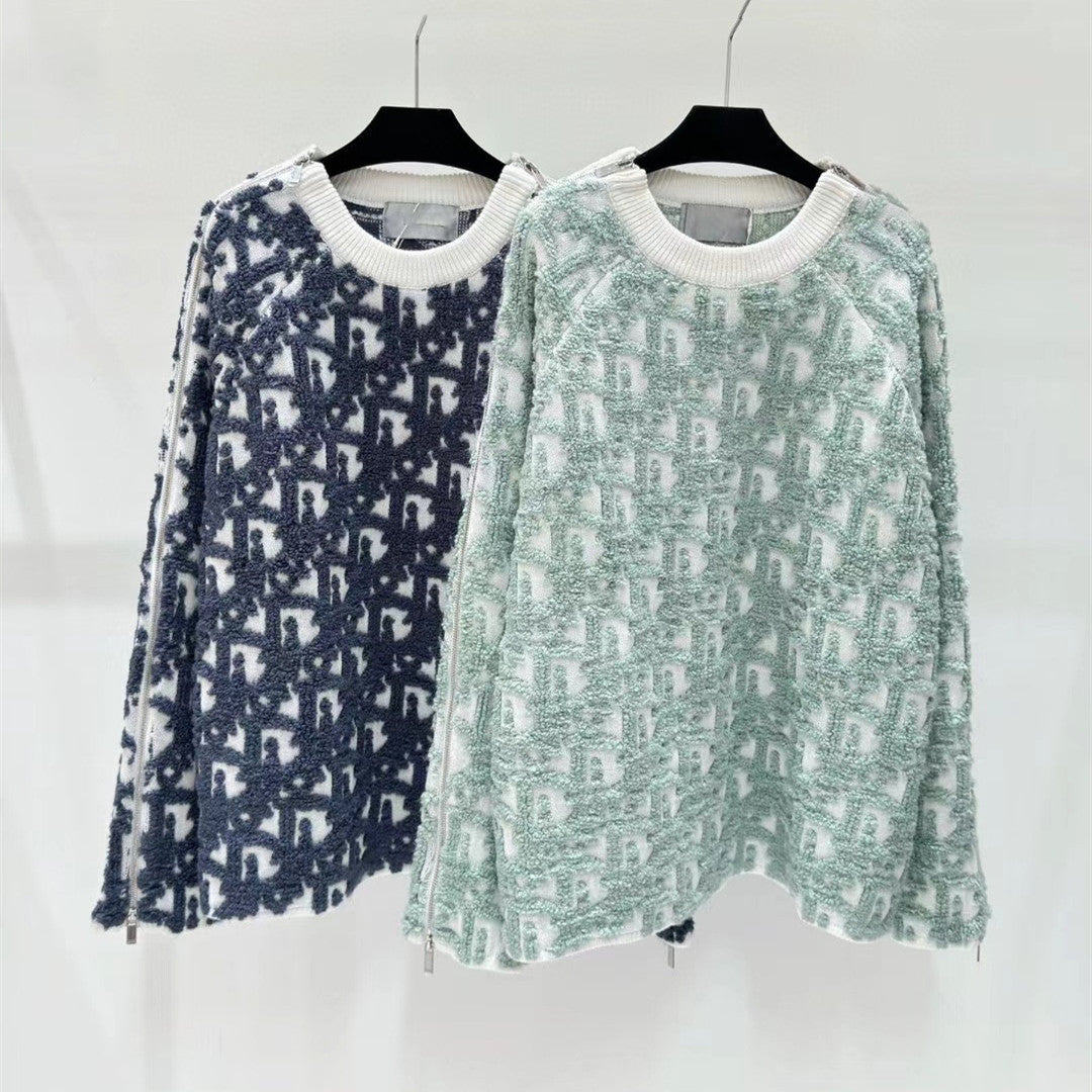 【Tops】ラウンドネック長袖セーター W14226