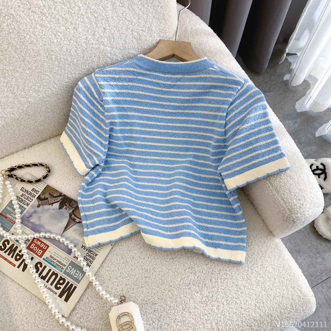 【Tops】半袖ニット W11999