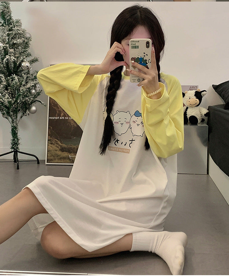 【Roomwear】春秋ルームワンピース Z7639