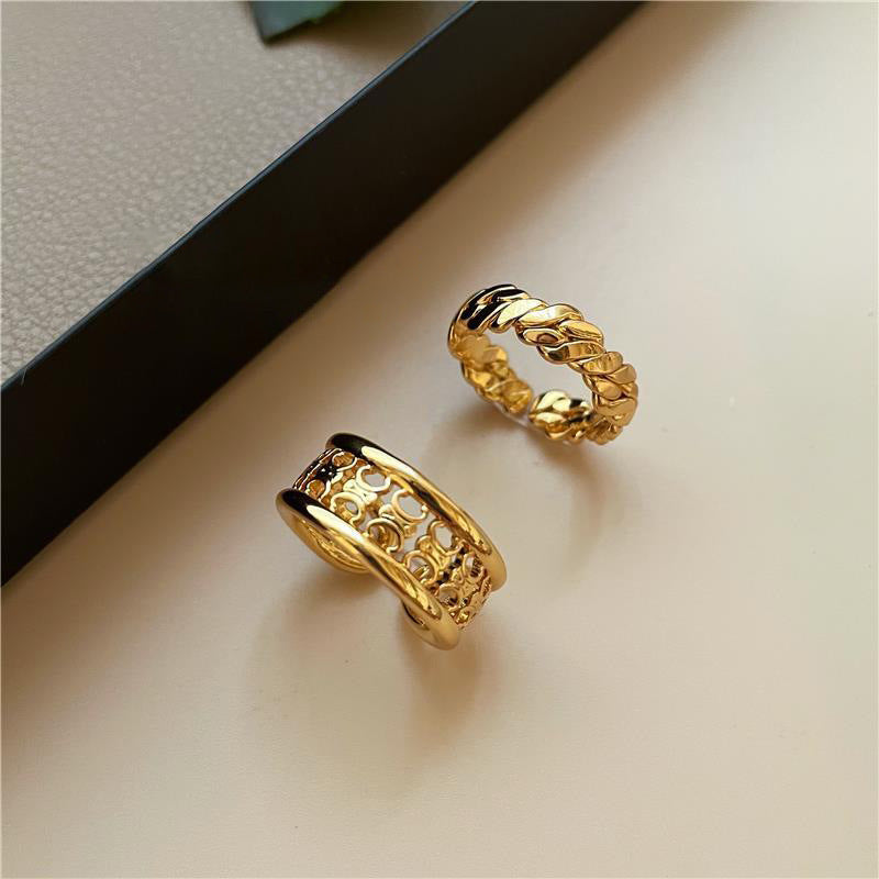 【雑貨】高級感リング2枚セット Z7713