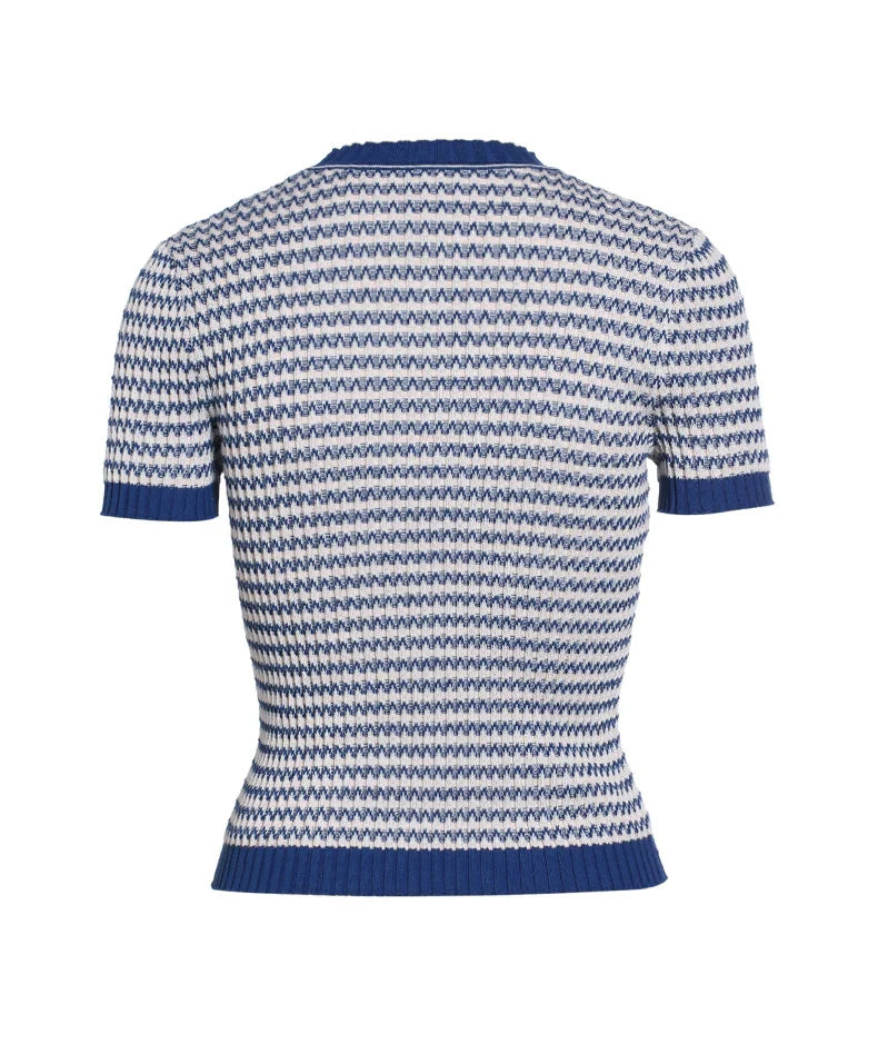 【Tops】半袖ニット W10914