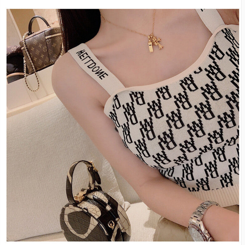 【Tops】人気ニットタンクトップ W14038
