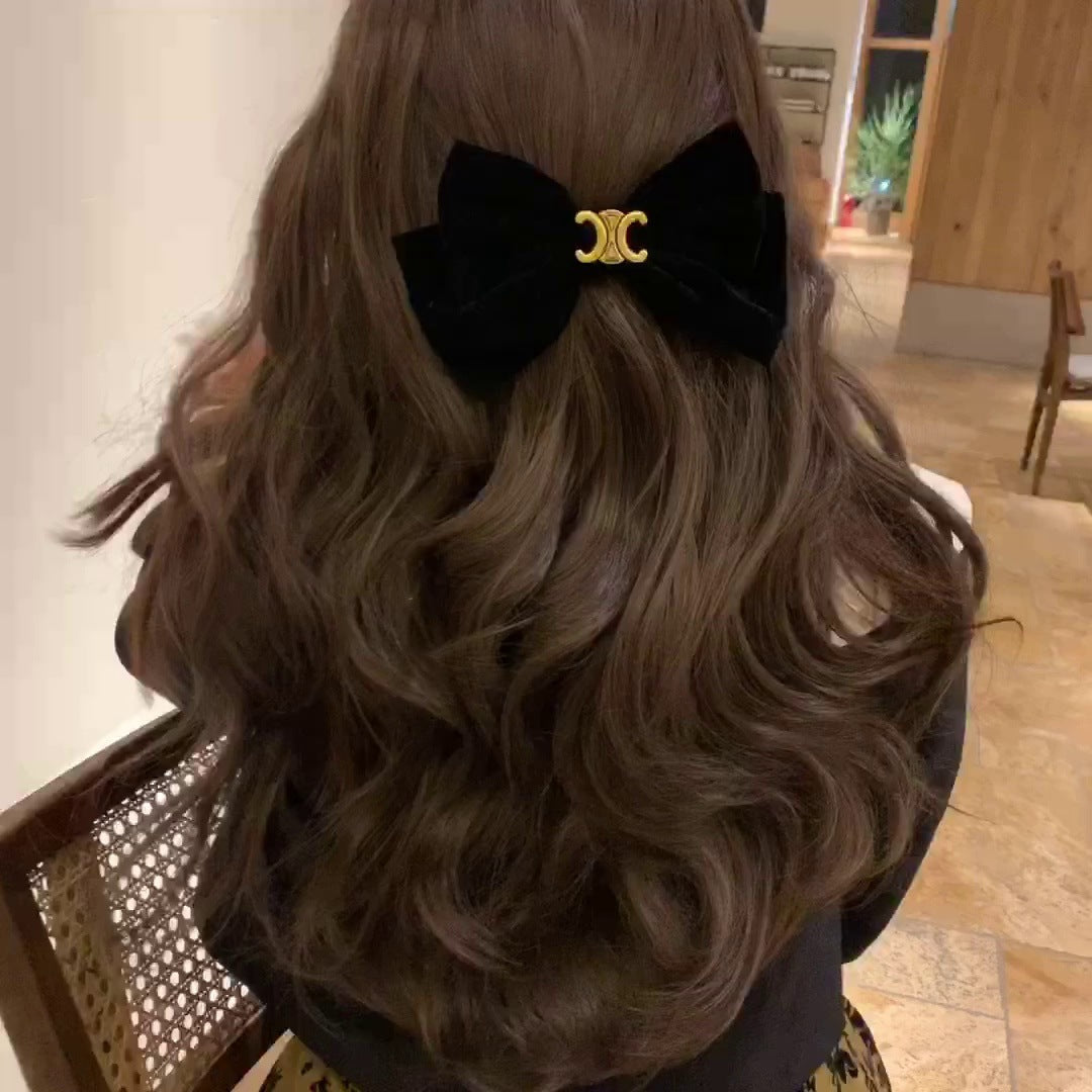 【雑貨】リボンヘアアクセサリー W11897