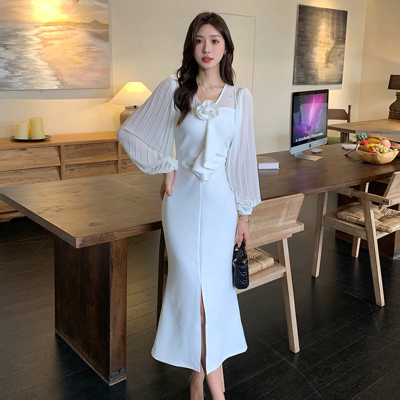 【Dress】フェミニンワンピース2色 Z7694