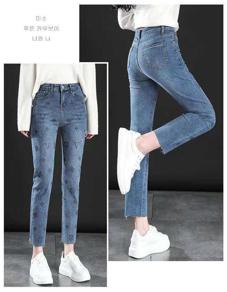 【Bottoms】新作アイテム~ラインストーンデニムパンツ Z-6562