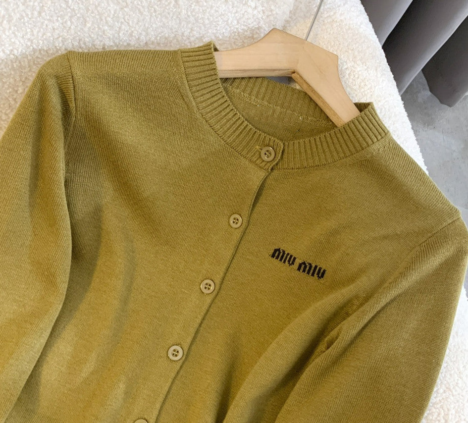 【Outer】5色展開ニットカーディガン W9999