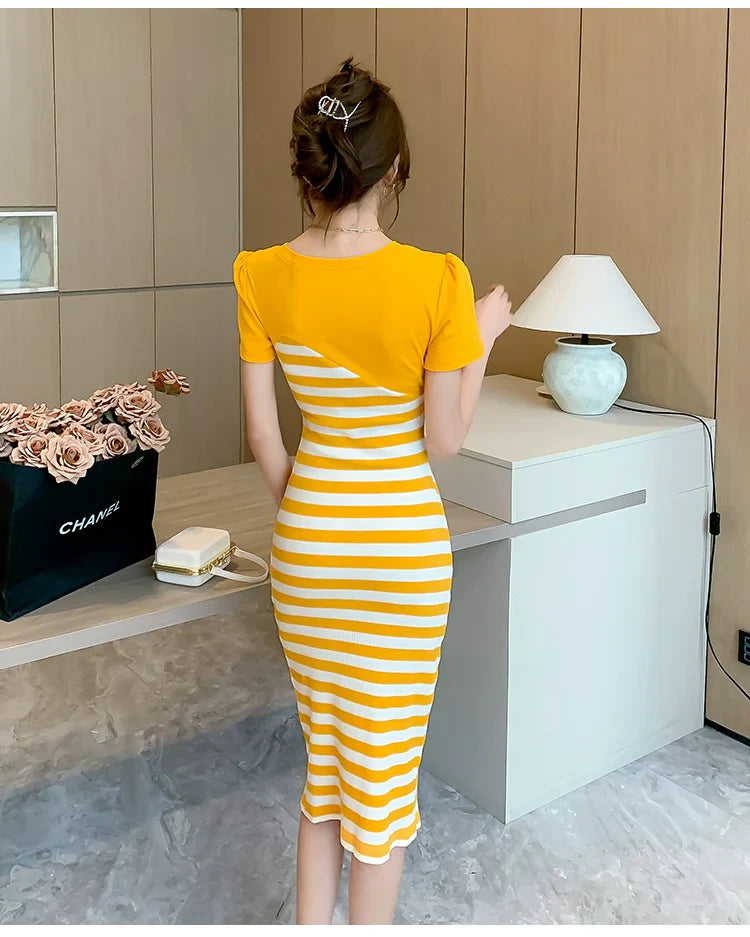 【Dress】スリットワンピース W10892