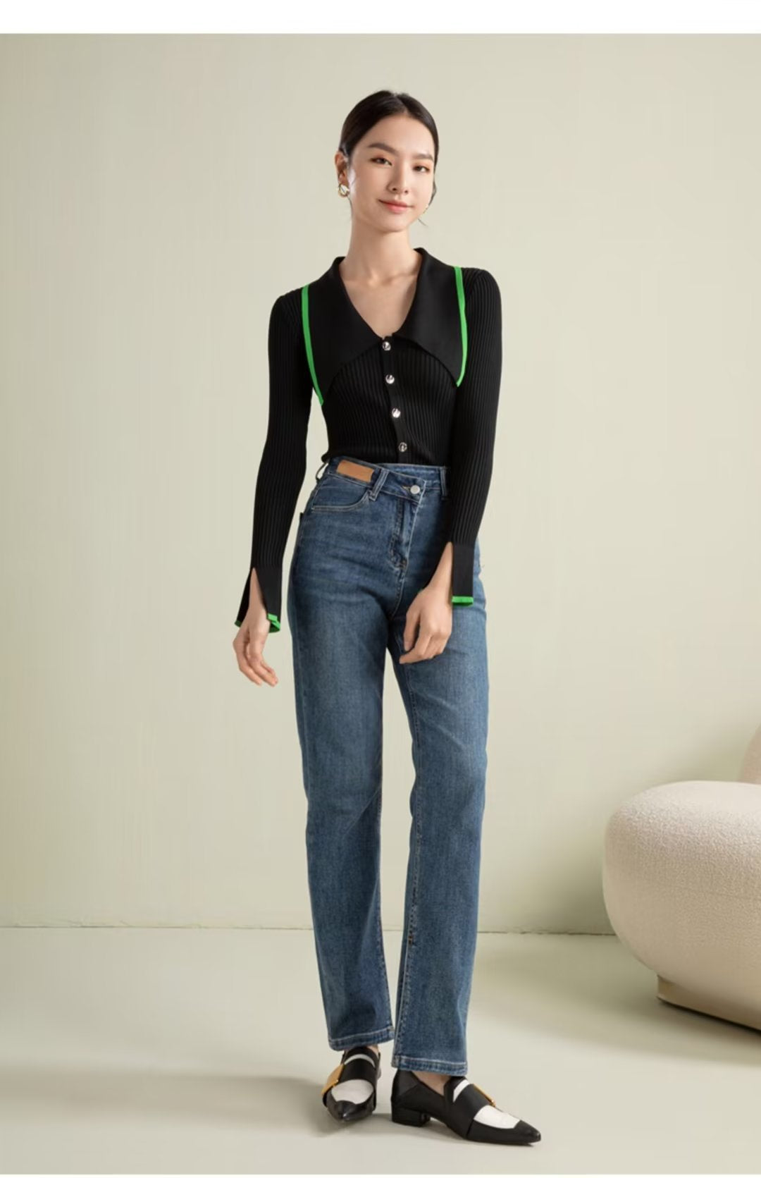 【Tops】オフィス通勤ニット W13734