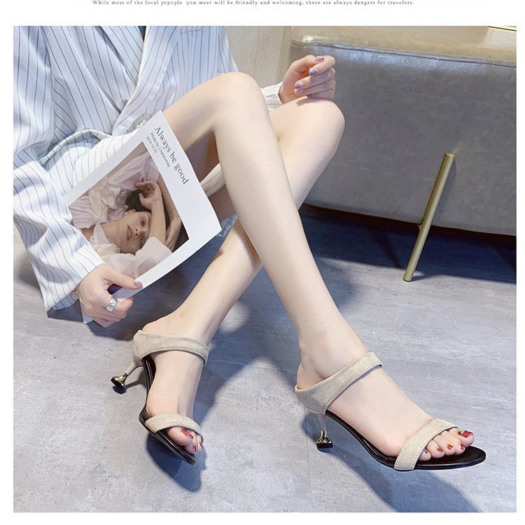 【Shoes】ハイヒールサンダルスリッパ W11541