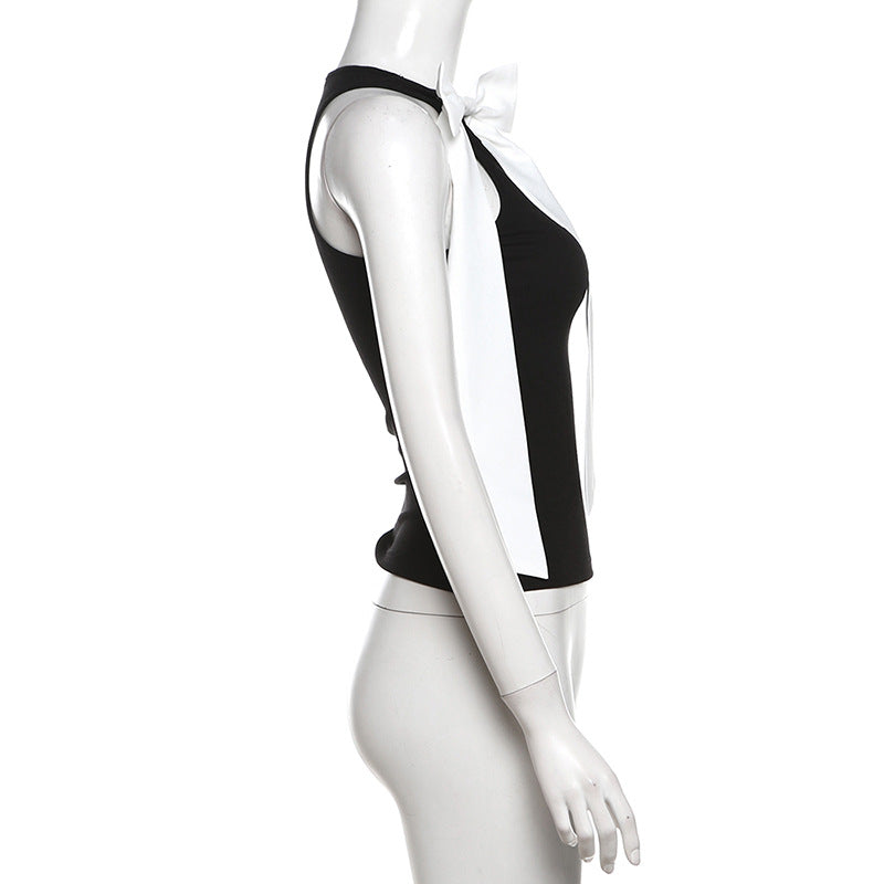 【Tops】リボンタンクトップ W12039