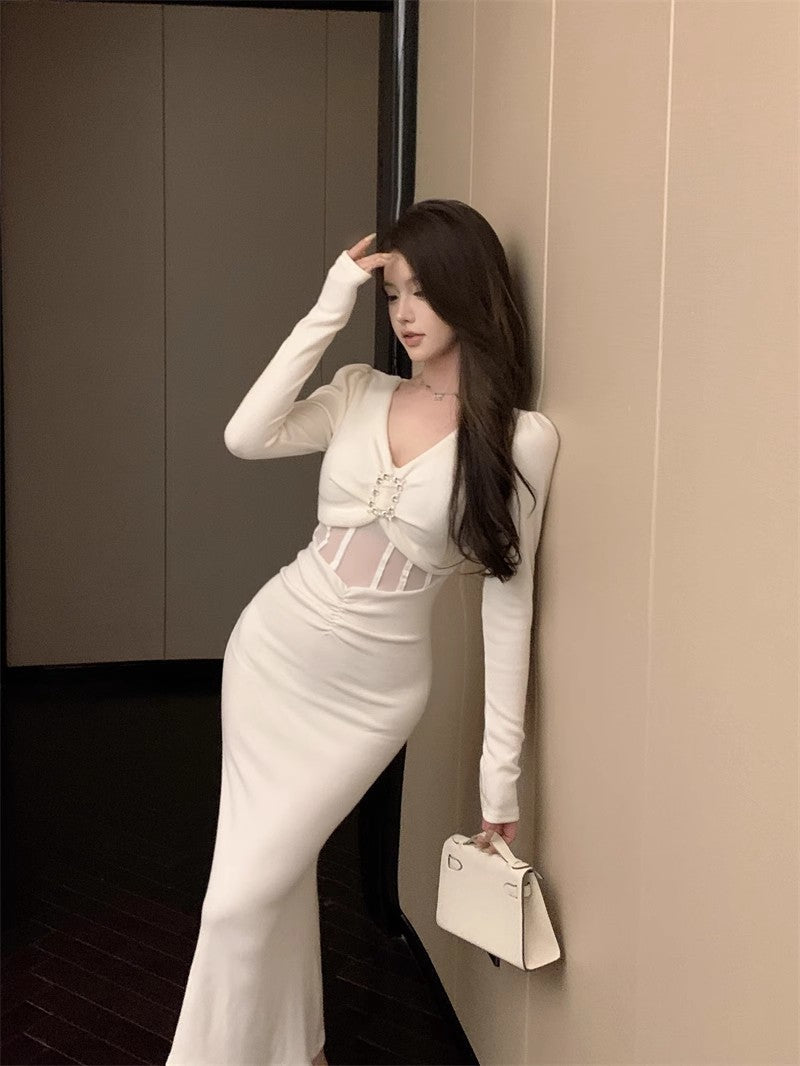 【Dress】チュール切替ワンピース Z7890