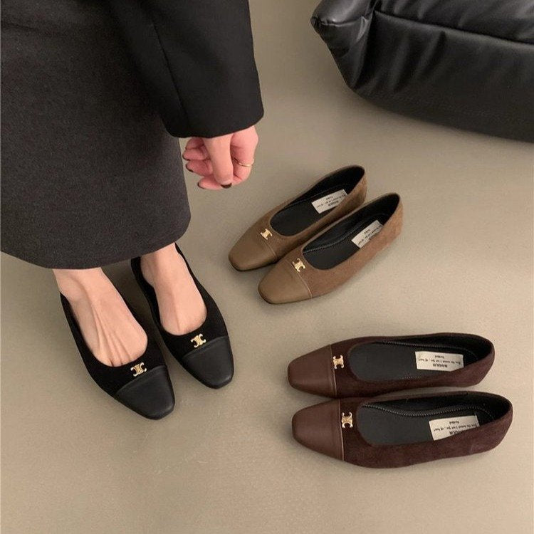【Shoes】オフィス通勤ファーシューズ Z8131