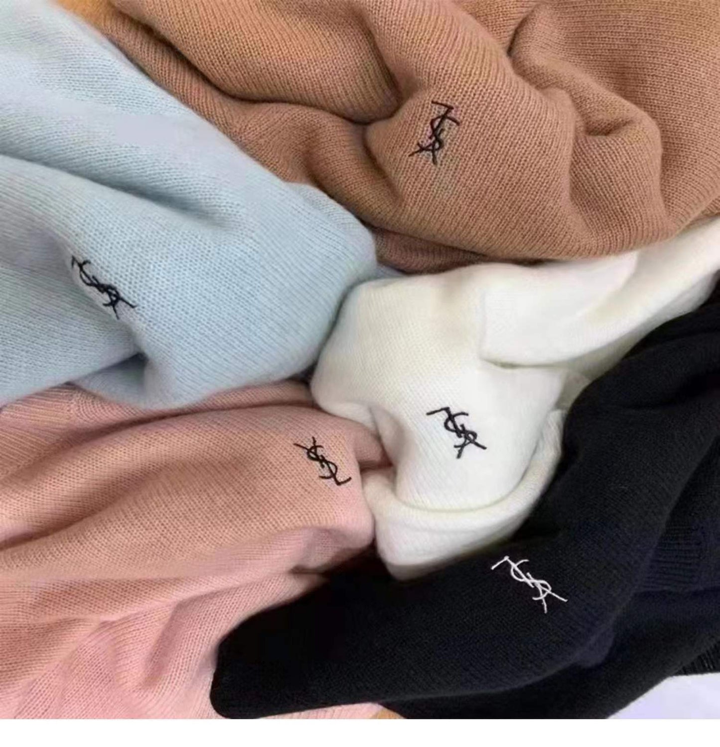 【Tops】6色展開シンプルニット W13701