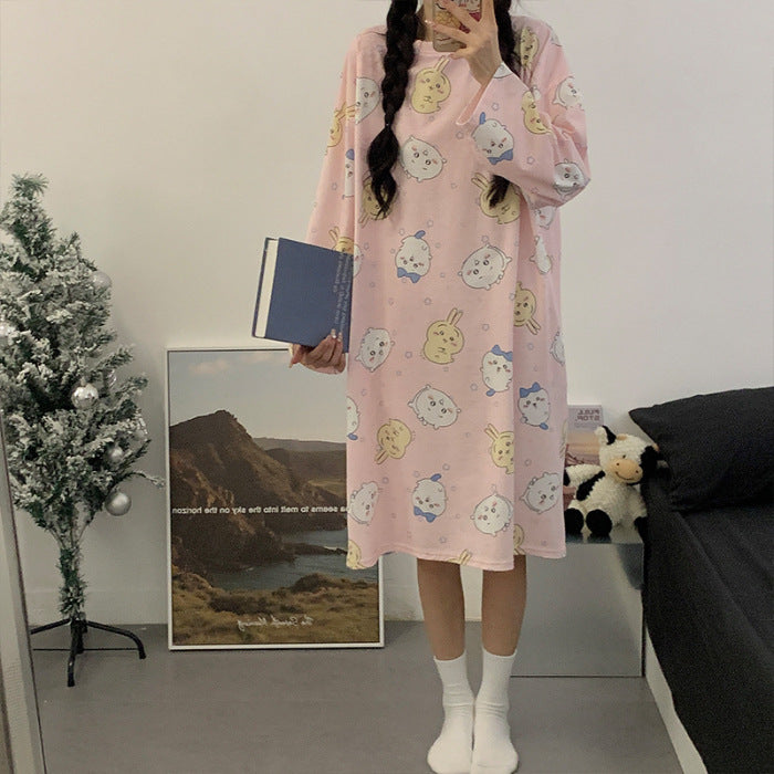 【Roomwear】春秋ルームワンピース Z7639