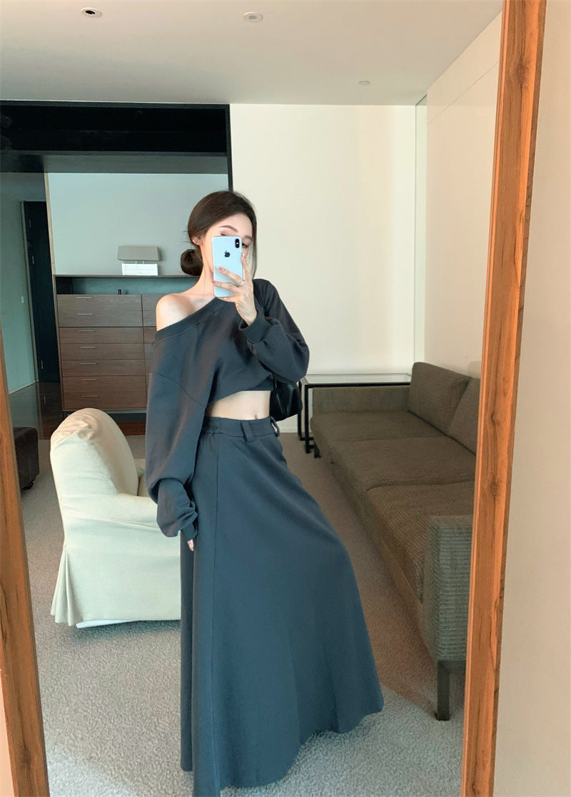 【Set】パーカー+スカート セット Z8101