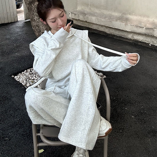 【Set】パーカー + パンツ カジュアル2点セット T01214