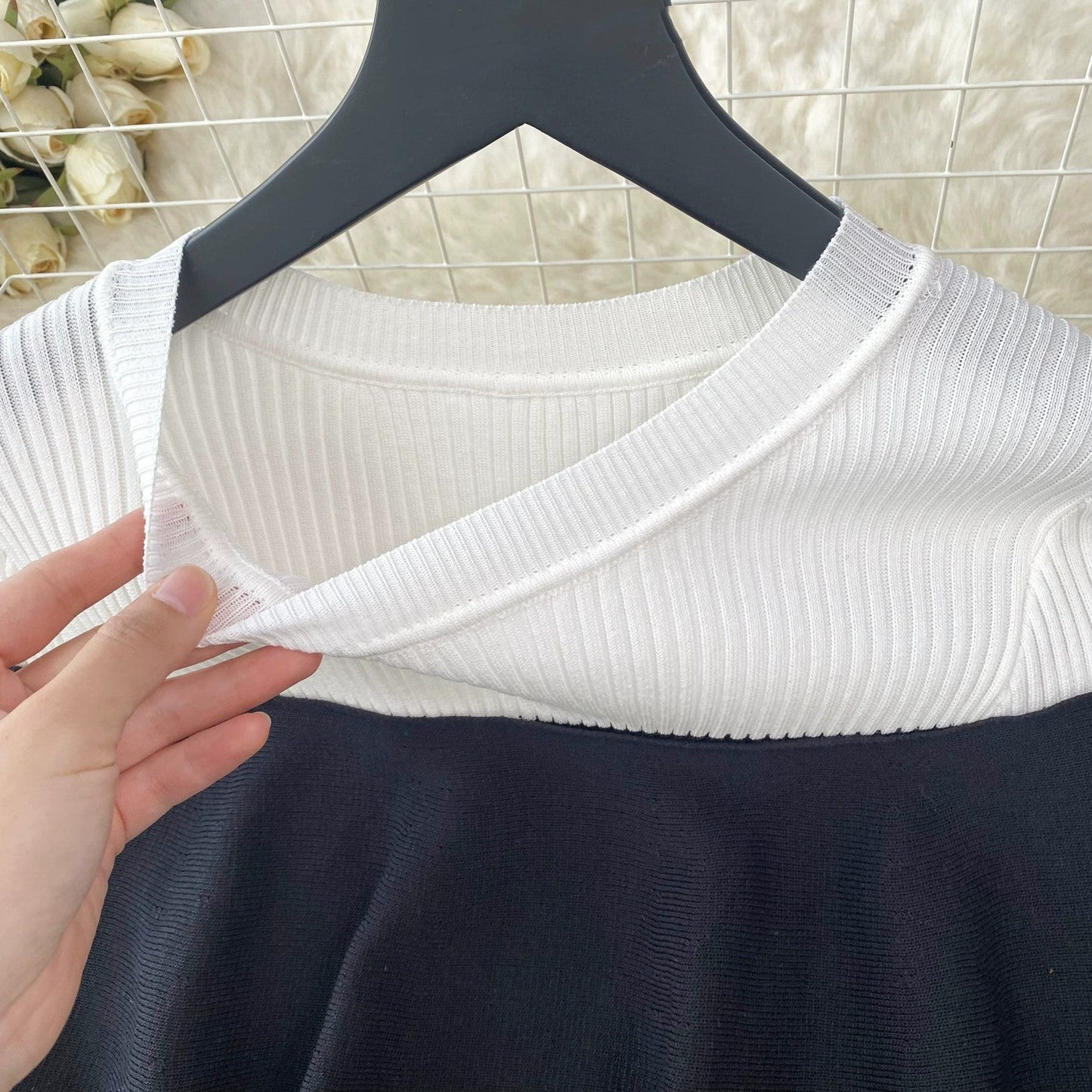 【Dress】切り替えデザインワンピース W10964