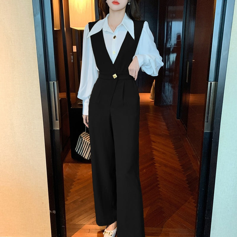 【Set】韓国ファッション春秋オールインワン人気つなぎ服 Z-5709