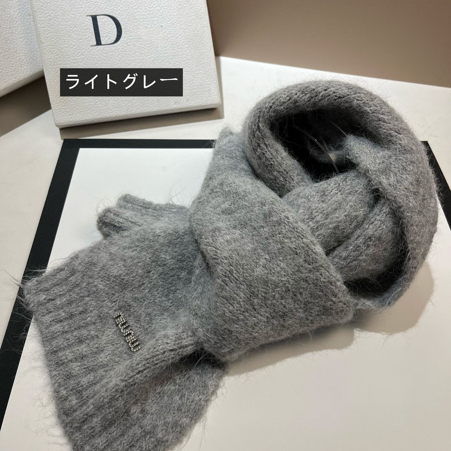 【雑貨】高級感マフラー W14756