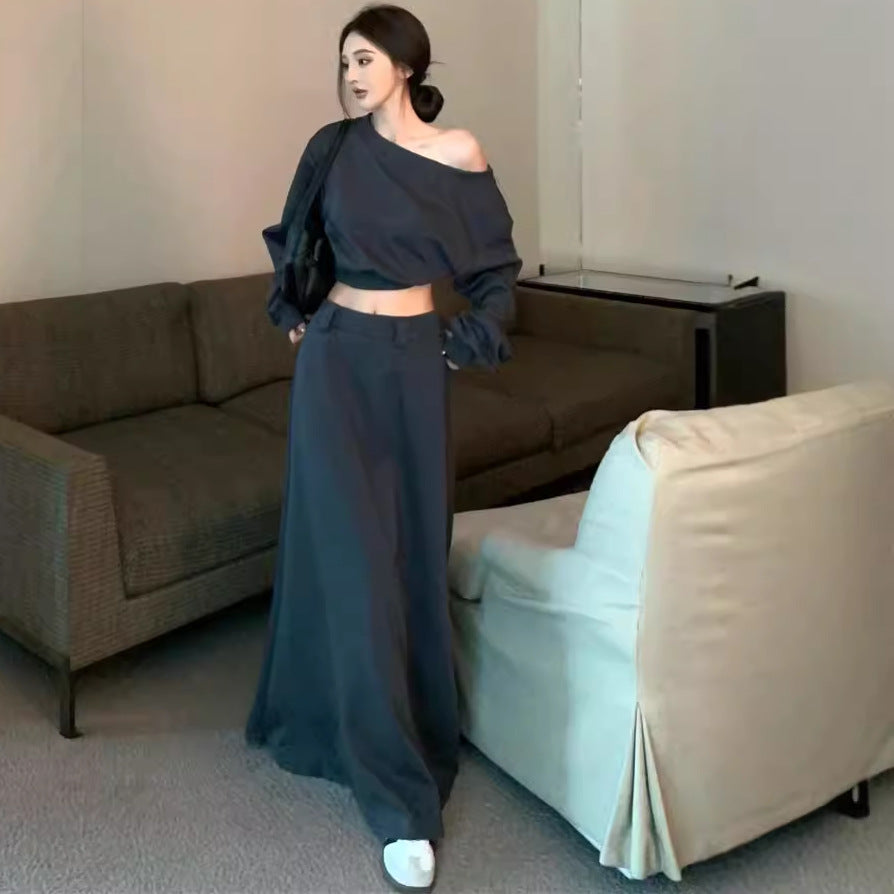 【Set】パーカー+スカート セット Z8101