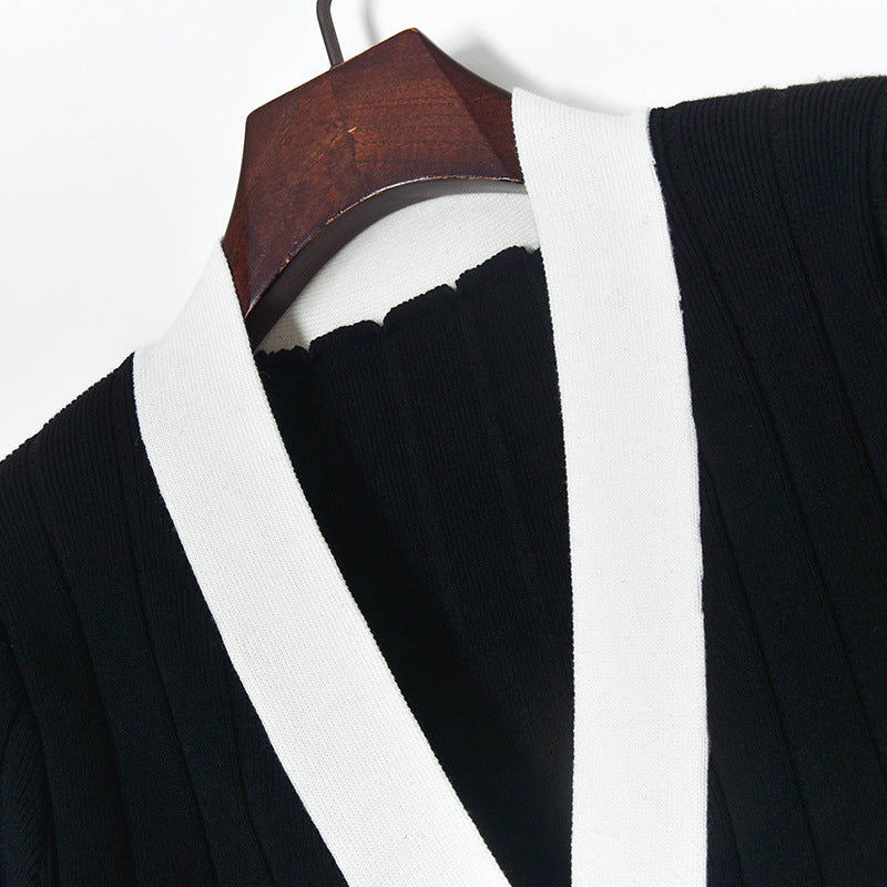 【Dress】2色展開ニットワンピース W10701