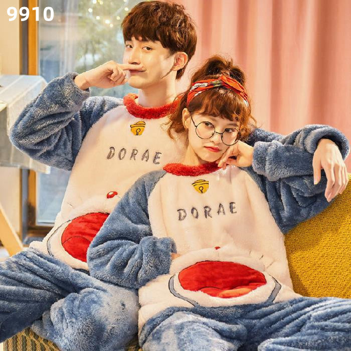 【Roomwear】ルームウェア厚手カップルパジャマ W9589
