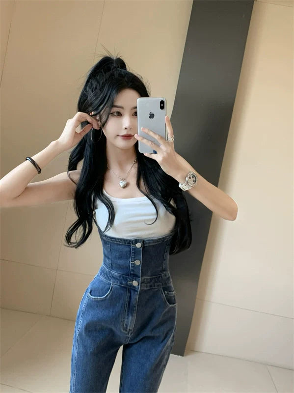 【Bottoms】新入荷~サロペットデニムパンツ W11443