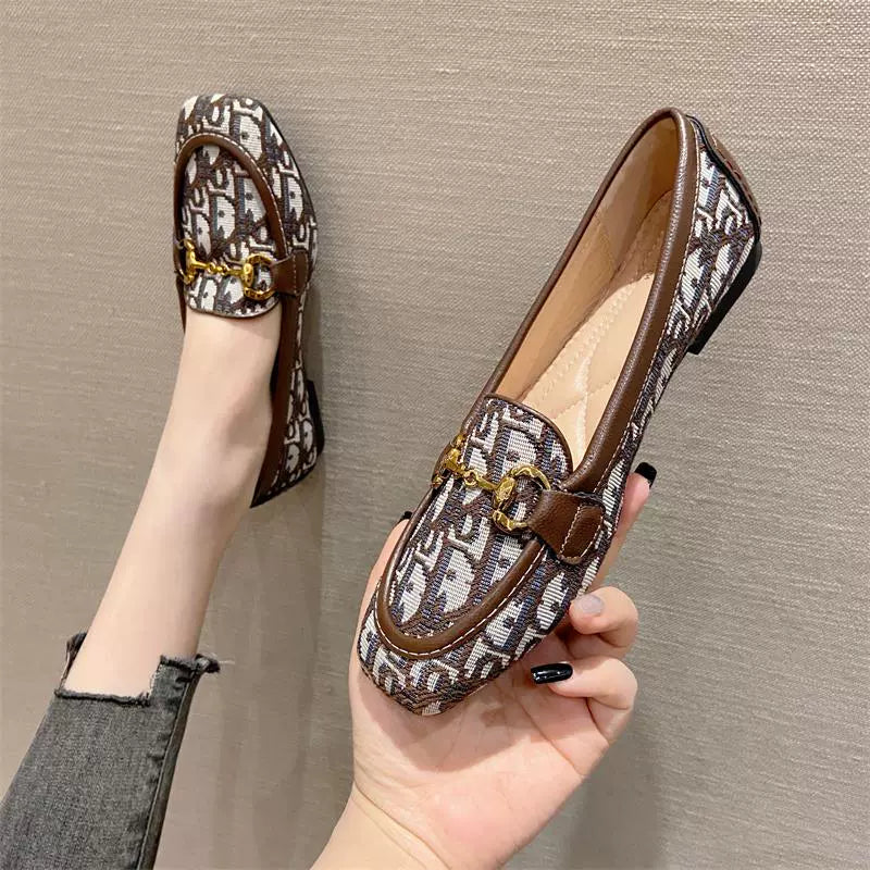【Shoes】2色展開フラットシューズ W10041